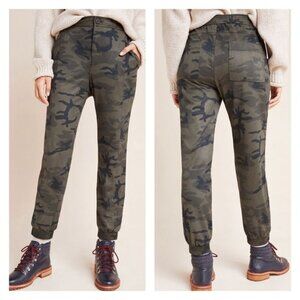 Anthropologie Rowan Sueded Camo Jogger Pants NWT